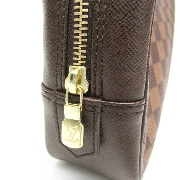 LOUIS VUITTON Authentic Brown Damier Pouch - Picture 5 of 10